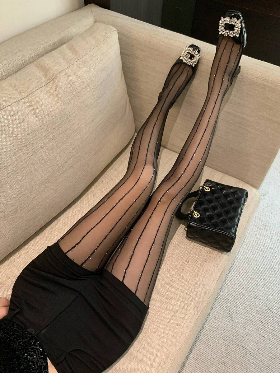 DAZY Women's Casual Leggings For Autumn - Black - View 1