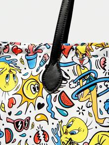LOONEY TUNES X SHEIN Women's Cartoon Printed Pattern Convenient Handbag - cartoon - View 3