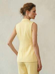 MOTF PREMIUM 女士优雅职业双排扣西装外套，春夏款 - 玫紅色 - 查看 2