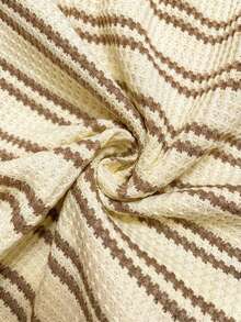 SHEIN Nursing Sleeveless Striped Comfortable Summer Jumpsuit - Apricot - View 3