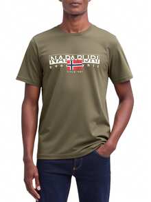 Napapijri Men's T-Shirts Green - TEA LEAF - View 1
