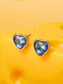 TOM & JERRY X SHEIN 一套锌合金卡通图案印花水滴耳环，简约可爱，适合派对、音乐会、节日等场合佩戴。 - 金色 - 查看 4