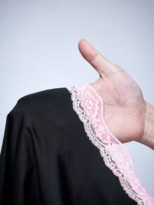 Y2Kool Women's Lace Camisole, Casual Street Y2K Chic, Suitable For Autumn & Summer - Black - View 8