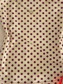 SHEIN EZwear 女士休闲基础款酒红色条纹背心，适合音乐节、度假、比赛日、Y2K、Grunge风格、鸡尾酒会、聚会和庆祝活动。 - 彩色 - 查看 3