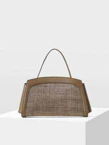 MOTF PREMIUM FASHION LOCK DETAIL TOP HANDLE BAG - Light brown - View 5