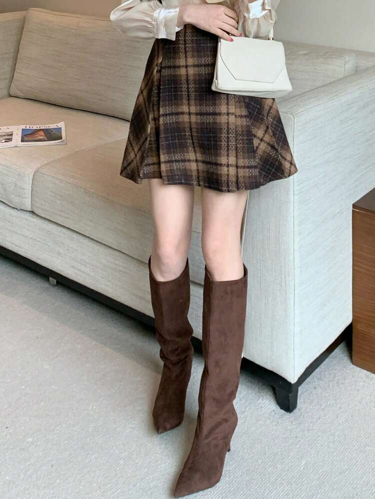 Women's Elegant Pleated Skirt, Autumn