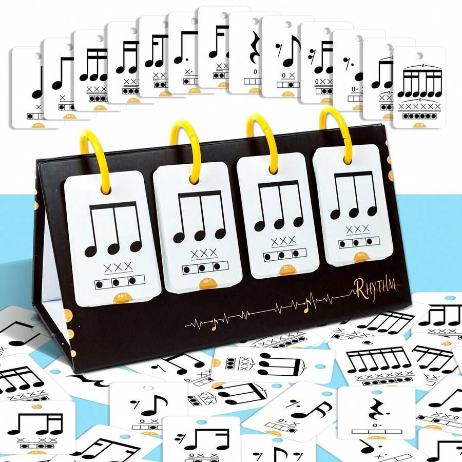 New Set Of 72 Music Education Cards, Children's Music Learning And Cognitive Teaching Aids, Interactive Parent-Child Music Learning Cards. - Multicolor - View 1