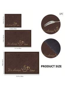 1 pieza Alfombrilla para barra de café - Secado rápido, súper suave de tierra de diatomeas, resistente al calor, felpudo de drenaje de utensilios de cocina con diseño de "Barra de café", muy adecuado para encimera y mesa de comedor, protección de encimera, alfombrilla de café - Multicolor - Ver 4