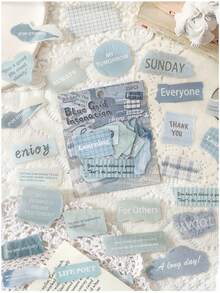 2 Set Of 50 PCS Memories Quotes For Journal Stickers Scrapbook Stickers Vintage English Label Scrapbooking Junk Journal Embelishment Decoration Stickers - various - View 11