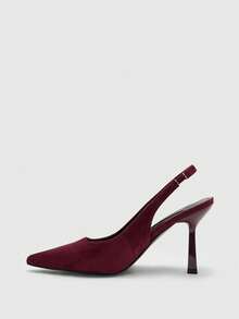 CUCCOO BIZCHIC Women's Pointed Toe Fashion High Heel Pumps Spring Shoes Spring Break Easter - Burgundy - View 10