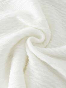 男童休闲宽松短袖开领白色衬衫，基础款上衣，Y2K风格衬衫，适合春夏穿着，可用于外出、情人节、约会、旅行、度假、家庭聚会、返校、婚礼、正式场合、运动、生日派对等场合。 - 白色 - 查看 6