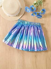 Elladie kids Young Girls' Fashionable School Style Short Pleated Skirt, Summer - Multicolor - View 2