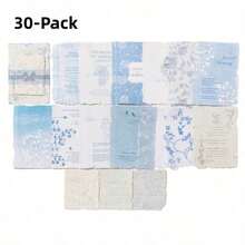Cirelle Pacote de 30 folhas de papel artesanal vintage - Folhas leves e livres de ácido para scrapbooking, suprimentos de diário, decoração DIY e papelaria de volta às aulas - Multicolorido - Visão 19