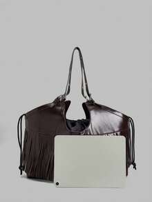 Ontre Women's Handbag Suitable For Daily Commute, Travel, Shopping, Strolling - dark coffee - View 3