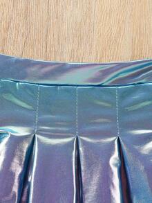 Elladie kids Young Girls' Fashionable School Style Short Pleated Skirt, Summer - Multicolor - View 6