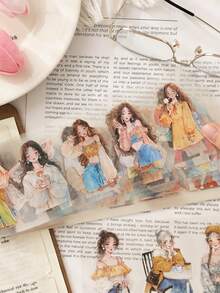 1 件装甜蜜氧气日记宠物贴纸日记贴纸书贴纸书贴纸材料 - 彩色 - 查看 3