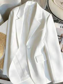 EMERY ROSE Chaqueta informal de manga larga y holgada para mujer de talla grande - Multicolor - Ver 1