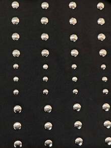 SHEIN ICON 休闲街头风圆形银色亮片紧身露背吊带迷你连衣裙，适合春夏、派对、复古、性感、可爱、Y2K、椰子女孩、波西米亚风、西部风、嬉皮风、音乐节、复古朋克、原宿风等场合。 - 彩色 - 查看 3