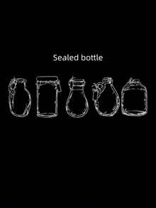 1set Of 4 Pcs Love In A Bottle: Cute Journal Stickers, Transparent Waterproof PET Material Paper - suit - View 9