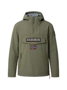 Napapijri Men's Rainforest 1/2 Zip Jacket Green - TEA LEAF - View 4