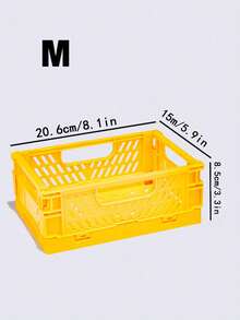 1 chiếc giỏ nhựa mini gấp gọn, dùng để sắp xếp và cất giữ đồ đạc, hộp đựng đồ có thể gập lại, thùng đựng đồ, hộp đựng trang sức, thích hợp cho nhà cửa, nhà bếp, phòng ngủ, phòng tắm, văn phòng. - Nhiều màu - Xem 21