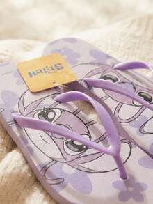 Sandalia para dama de Stitch - Lila Púrpura - Ver 3