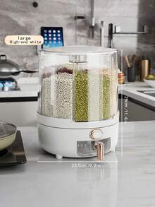 Cubo de arroz para el hogar, caja de almacenamiento de granos, de alta gama, sellada, a prueba de insectos y a prueba de humedad, contenedor de almacenamiento de arroz - Multicolor - Ver 3