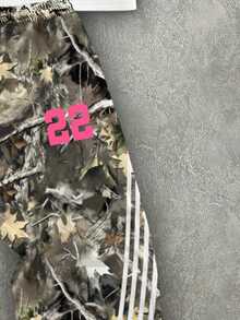 Manfinity ZONE917 男士休闲宽松圆领印花短袖T恤和裤子套装 - 彩色 - 查看 4