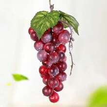 4/1pc Fake Red And Green Grapes, Plastic Lifelike Fruit Artificial Simulation Grapes For Wedding Home Kitchen Party Decor Photography Prop Gifts Birthday Graduation,Fake Plants - Multicolor - View 15