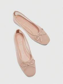 CUCCOO BIZCHIC 春夏新款女士网眼透气蝴蝶结玛丽珍鞋 - 網紗嫩粉色 - 查看 10