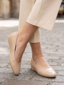 zapato flat puntal dama October - Beis - Ver 1