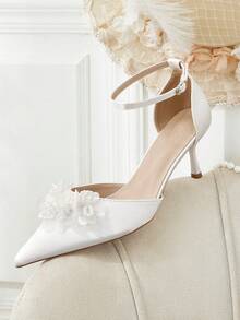 CUCCOO HITCHD Women Pumps Valentine's Day - White silk - View 6