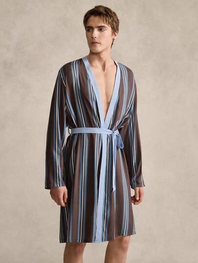 男士家居服浴袍