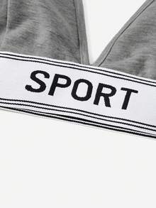 SHEIN EZwear Women's Casual Sports Knit Pants Set, Dark Grey, Spring/Summer - Dark Grey - View 5