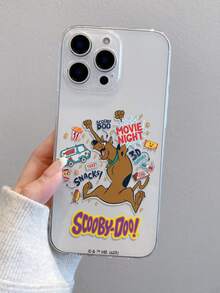 SCOOBY-DOO X SHEIN 史酷比透明极简软壳卡通系列手机壳，兼容iPhone 17/13/14/15/16 Pro，原创手绘软壳，防摔设计，节日女友礼物 - 彩色 - 查看 2