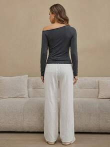 HautHeat 女士睡衣套装 - 深灰色 - 查看 2