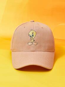 LOONEY TUNES X SHEIN Khaki Cartoon Chicken Pattern Cap - Multicolor - View 3