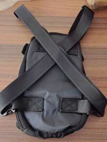 1 Pc Legs Out Front Pet Dog Carrier ,Front Chest Backpack ,Pet Cat Puppy Tote Holder Sling Bag For Small Puppy Keep Cat Carrier Cat Bag - Black - View 10