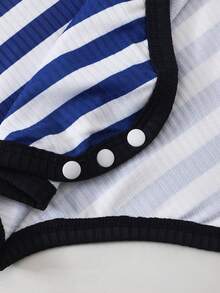 SHEIN Playful Pals 3pcs/Set Baby Boy Knight Print Round Neck Casual Romper - Multicolor - View 8