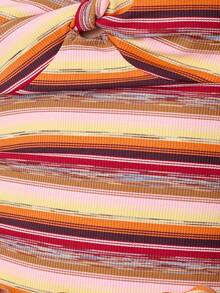 Nöista 无肩带条纹抹胸上衣，正面扭结设计，饰以水平条纹。适合春夏穿着，女士款。 - 彩色 - 查看 7