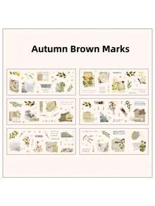 6-Piece Julian's Dream Creative Sticker Set | Cross-Border PET Die-Cut Journal Scrapbooking Supplies - suit - View 8