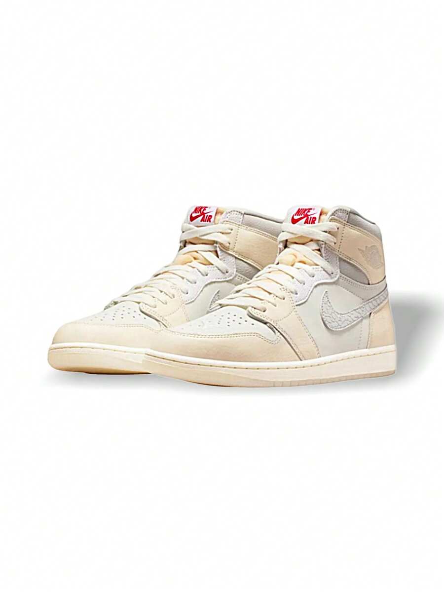 男士运动鞋 Air Jordan 1 Retro High OG Sail 吸汗透气轻便百搭 Logo 纯色易洗速干运动日常上学米色 IH4363-100 - 米色 - 查看 1