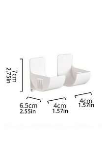 Soporte para bolsas de basura, almacenamiento montado en la pared para organización de cocina, plato de jabón, gancho lateral para refrigerador, estante de almacenamiento de bolsas de basura, diseño ahorra espacio montado en la pared, disponible en varios colores, adecuado para cocina, sala de estar, hogar, esenciales de almacenamiento, perfecto para amas de casa, entusiastas del almacenamiento, regalo del Día de la Madre, mamá, paraguas, utensilios de cocina - Multicolor - Ver 2