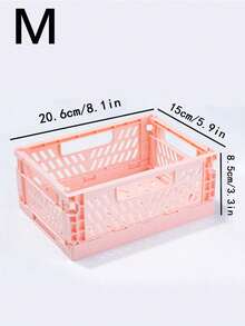 1 chiếc giỏ nhựa mini gấp gọn, dùng để sắp xếp và cất giữ đồ đạc, hộp đựng đồ có thể gập lại, thùng đựng đồ, hộp đựng trang sức, thích hợp cho nhà cửa, nhà bếp, phòng ngủ, phòng tắm, văn phòng. - Nhiều màu - Xem 20