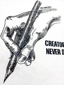 ROMWE MEN Áo thun nam dáng suông, thời trang đường phố, in khẩu hiệu, màu trắng, thích hợp mặc mùa hè. - trắng - Xem 6