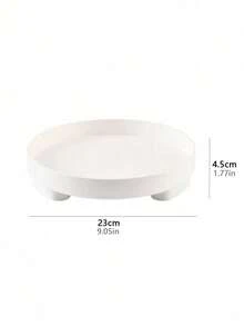 1 件时尚简约托盘，用于在梳妆台上展示钥匙、花瓶和化妆品，以及存放香薰和化妆品，最佳礼物生日盘子厨房配件厨房装饰餐桌托盘水果托盘托盘装饰毕业 - 白色 - 查看 7