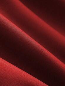 Franclia Elegancki, modny, drukowany komplet bluzki i plisowanej spódnicy midi, 2 sztuki, odpowiedni do noszenia warstwowego lub samodzielnie, jesień/zima - Czerwony - Zobacz 6