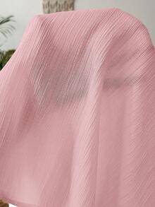 SHEIN Maternity Solid Color Pleated Casual Versatile Daily Wear Cap Sleeve Shirt - Baby Pink - View 7