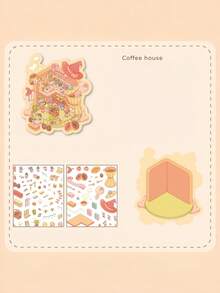 1 Set Of 4 Pcs Miniature Scenery Stickers For Witch's Part-Time Job - DIY Stickers And 3D Stickers - Witch part-time job - View 8