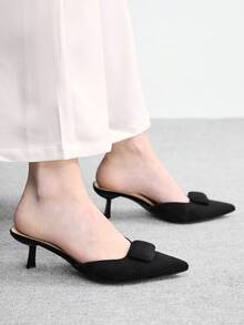 CUCCOO BIZCHIC Women's Fashion Commuter Wear Pointed Stiletto High Heels - Black - View 1